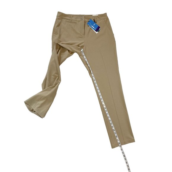 Lesmart Women Golf Pants Trouser Size 8 Khaki Straight Leg Lightweight NWT $99 - Picture 7 of 16